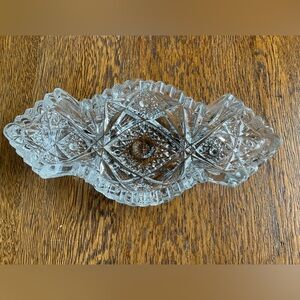 Antique Imperial Glass Company Clear Pressed Dish , NUCUT Exquisite
